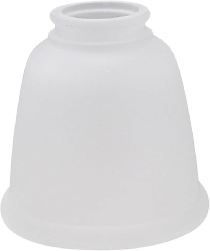 Aspen Creative 23045-4 Transitional Style Bell Shaped Frosted Replacement Glass Shade, 2-1/8" Fitter Size, 4-5/8" high x 4-5/8" diameter, 4 Pack