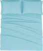 Mejoroom California King Size Sheet Set - Soft Microfiber Bed Sheets,Deep Pocket Fitted Sheet, Breathable, Wrinkle & Fade Resistant - 4 Piece (California King,Baby Blue)