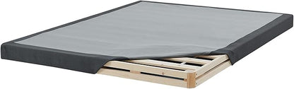 Hercules 4 Inch Low Profile Foundation Mattress Box Spring Replacement, Queen
