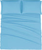 Mejoroom King Size Sheet Set - Soft Microfiber Bed Sheets,Deep Pocket Fitted Sheet, Soft, Breathable, Wrinkle & Fade Resistant - 4 Piece (King, Denim Blue)