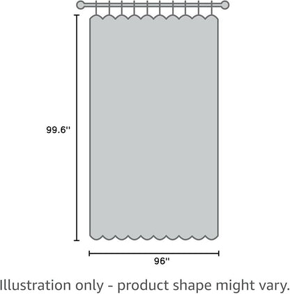 NICETOWN Room Separating Divider, Room Divider Curtains Screen Partition, Function Thermal Blackout Patio Door Curtain Panel, Sliding Door Insulated Curtain, Black, 8.3ft Wide x 8ft Long