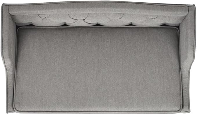 Pemberly Row 35" Tufted Wingback Pet Sofa Bed Medium Uptown Gray-Mewly Pet