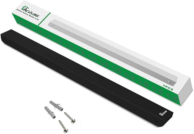 Laundry Room Clothes Rack - Wall Mounted Retractable Folding Clothes Hanger Drying Rack for Laundry Room Closet Storage Organization, Aluminum, Easy Installation (Black)