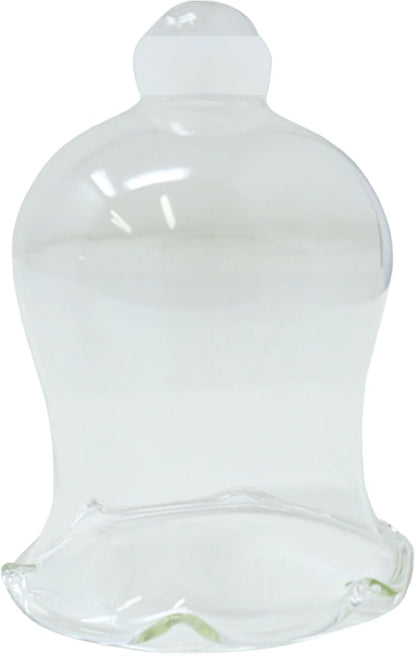 4E's Novelty Clear Glass Votive Cups with Peg - Pack of 6 - Tulip Votive for Candelabra Candle Holder, Home Interior Candle Sconce Glass Replacement Parts, Shabbat Candle Glass Oil Lamp (2.75" Tall)
