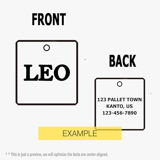 Premium 316 Surgical Grade Stainless Steel Personalized Dog & Cat ID Tags - Fun Shapes for Sporty Outdoor Pets - Custom Engraved Name & Info for Collar Accessories & Pet Necklaces Lighining-Mewly Pet