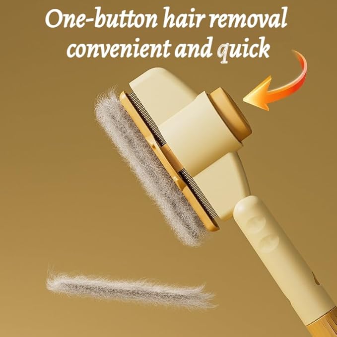 2 Pcs Brush for Cats, brush Cat Comb, Avatore brushs-Removes Fur & Relieves Pain, Upgrade Dog and Cat Hair Removal with Release Button, Multi-function Grooming Brushs for Short&Long Cats-Mewly Pet