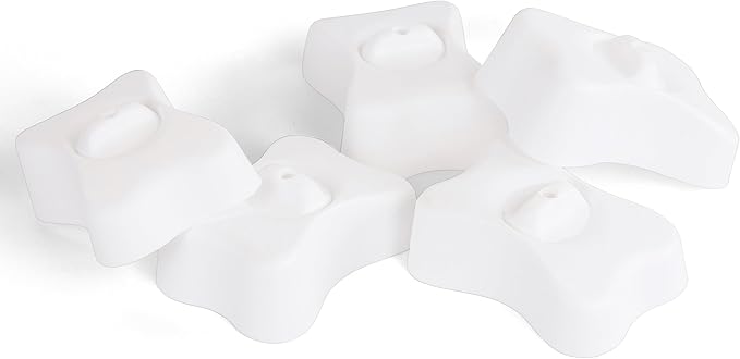 Outward Hound by Nina Ottosson Bone Replacement Parts for Interactive Dog Puzzles - DogBrick, DogTornado, DogSmart, PuppyTornado, PuppySmart, 5-Pack, White-Mewly Pet