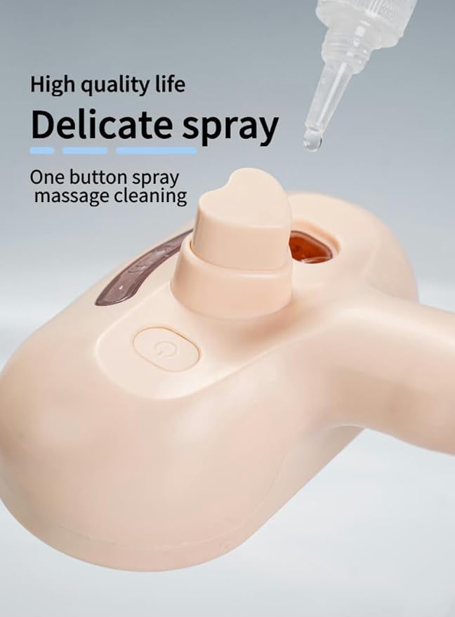 Pet Grooming Steam Brush, Pet Spray Hair Removal Comb, Anti-Static, Rechargeable, Comfortable Grip, for Dogs & Cats, Spray Hair Removal Comb, Steam Brush for Shedding & Grooming, Green-Mewly Pet