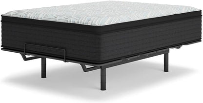 Signature Design by Ashley Palisades ET 14.75" Extra Plush Antimicrobial Copper Response Memory Foam Hybrid Mattress with Edge Support for Cool Sleep and Pressure Relief, King, Fiberglass Free