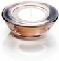 Grey Tealight Candle Holders - Set of 12, Round Chunky Glass Candle Holder, 3" Diameter - CH01 - Tea Grey