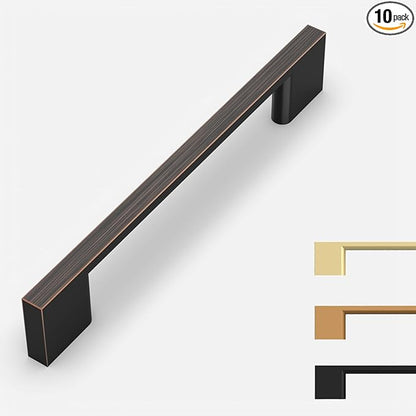 10 Pack Oil Rubbed Bronze Cabinet Pulls 5 Inch Cabinet Handles Kitchen Cabinet Hardware Kitchen Handles for Cabinets Bronze Dresser Pulls Drawer Handle
