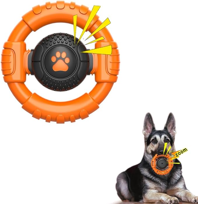 Dog Toys for Aggressive Chewers Large Medium Small Breed Indestructible Durable Tough Squeaky Dog Chew Toys to Keep Them Busy Nylon Rubber Interactive Dog Toys-Mewly Pet