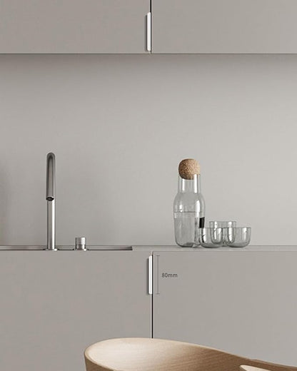 5 Pack 3 inch self Adhesive Cabinet pulls Cabinet Finger pulls Bright White Adhesive Cabinet Handles Concealed Finger pulls for cabinets Drawer pulls Stick on Handles Edge Seam Flat Handles