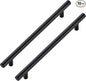 JOY DECOR 10 Pack Cabinet Handles, Black Cabinet Pulls, 7-1/2 in Hole Center Kitchen Hardware, Stainless Steel T Bar Handles for Dresser Drawers