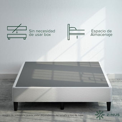 ZINUS Keenan Metal Mattress Foundation, Standing Box Spring, Headboard Brackets Included, Easy Assembly, Twin