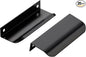 Ravinte Hardware 20 Pack Black Cabinet Handles, 4 Inch (102mm) Finger Edge Pulls, 3 Inch Hole Center, Finger Pulls for Cabinets