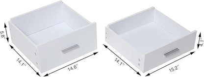 usikey 43.5in Large Vanity Desk with Mirror and 10 LED Lights, Makeup Vanity Table with Lights and 5 Drawers, White Vanity Table Vanity Set with Storage Shelves and Stool for Women Girls, White
