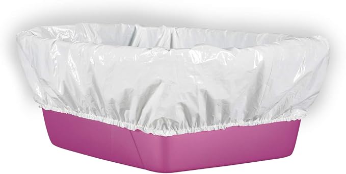 Cat Litter Box Liners Alfapet heavy duty Extra Giant 60 Count - Tear-Resistant Cat Litter Bags - Waterproof Litter Liners - Fits Litter box Pan Sizes XL, Giant, X-Giant, 37" x 18", 20 lb Capacity-Mewly Pet