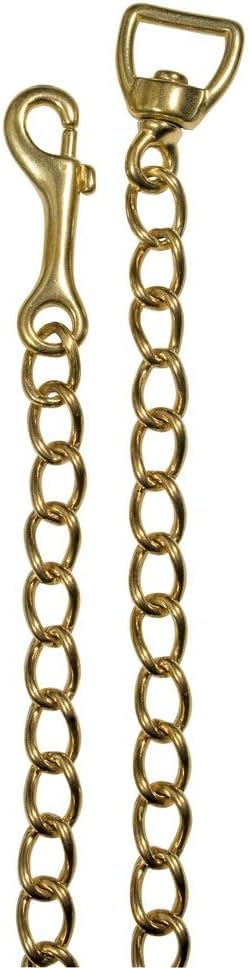 Schneiders Heavy Duty Solid Brass Chain for Horses | Convert Ropes & Lunge Lines into Effective Training Aids | Rust-Resistant, Hand-Welded Design-Mewly Pet