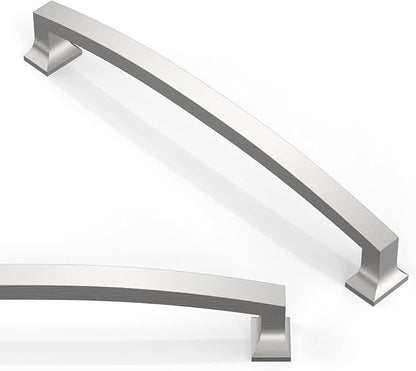 10 Pack Brushed Satin Nickel Cabinet Pulls 6.3 Inch(160mm) Kitchen Cabinet Handles Solid Zinc Alloy Cabinet Hardware Drawer Pulls