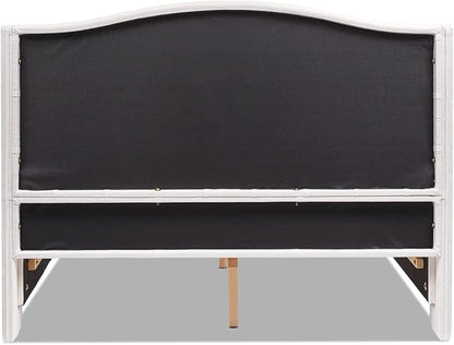 Jennifer Taylor Home Fontana Wingback Upholstered Platform Bed Frame