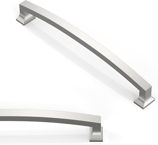 10 Pack Brushed Satin Nickel Cabinet Pulls 7.5 Inch(192mm) Kitchen Cabinet Handles Solid Zinc Alloy Cabinet Hardware Drawer Pulls