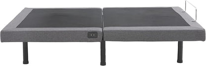 Full Premier Adjustable Base with Massage, Wireless Remote, USB Port-Ergonomic Head and Foot Incline