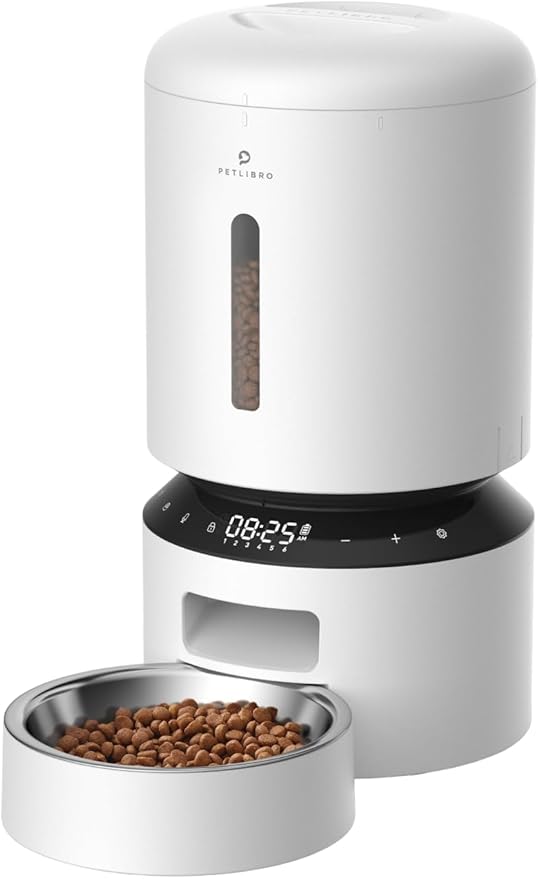 PETLIBRO Automatic Cat Feeder, Automatic Dog Feeder with Freshness Preservation, 5L Timed Cat Feeders for Dry Food, Up to 6 Meals Per Day, Granary Pet Feeder for Cats/Dogs-Mewly Pet