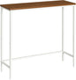 HOOBRO Narrow Console Table, 29.5" Small Entryway Table, Thin Sofa Table, Side Table, Display Table, for Hallway, Bedroom, Living Room, Foyer, White and Walnut WH75XG01