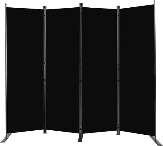 Room Divider 6FT Portable Room Dividers and Folding Privacy Screens, 88'' W Fabric Divider for Room Separation, 4 Panel Partition Room Dividers Freestanding Wall Divider Screen for Dorm Studio Office