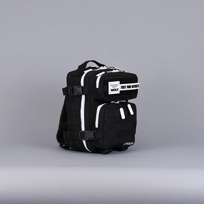 WOLFpak 9L Backpack Mini (Alpha Black White Accents)-Mewly Pet
