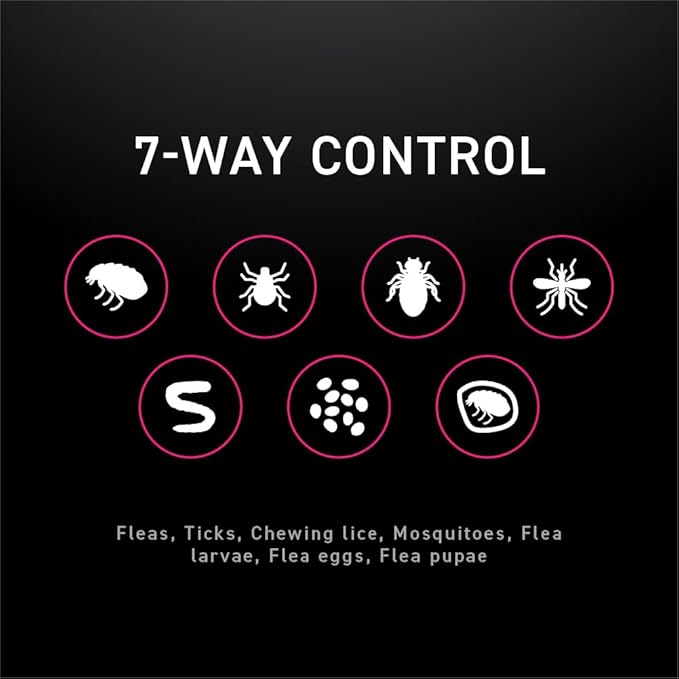 Flea and Tick Prevention for Cats, Repellent, and Control, Fast Acting Waterproof Topical Drops for Cats Over 3.5 lbs, 3 Month Dose-Mewly Pet