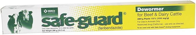 Merck Animal Health Safe Guard Beef Dairy Cattle Dewormer Paste 290gm XC-Mewly Pet