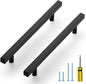 Ravinte Black Cabinet Handles 30 Pack 6-3/10 inch Matte Black Square Cabinet Pulls Kitchen Hardware 8-4/5 inch Overall Length Kitchen Drawer Pulls