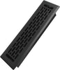 2x12 Inches Heavy Duty Walkable Floor Register - Easy Adjust Air Supply Lever Decorative Floor Vent Covers - Boston Design Vent Covers for Home - Matte Black