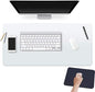 Clear Table Protector 16 X 32 Inch Thick Plastic Table Cover Protector Waterproof PVC Clear Tablecloth Protector Pad Vinyl Desk Top Protector Mat for Wood Coffee Glass End Sofa Side Dining Room Table