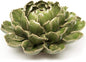 CHIVE ‘Coral’ Decorative Ceramic Flower — Beautiful & Unique Tablescape Piece — Large Floral Green Flower