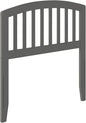 AFI Richmond Twin Size Headboard with Attachable Charger in Grey