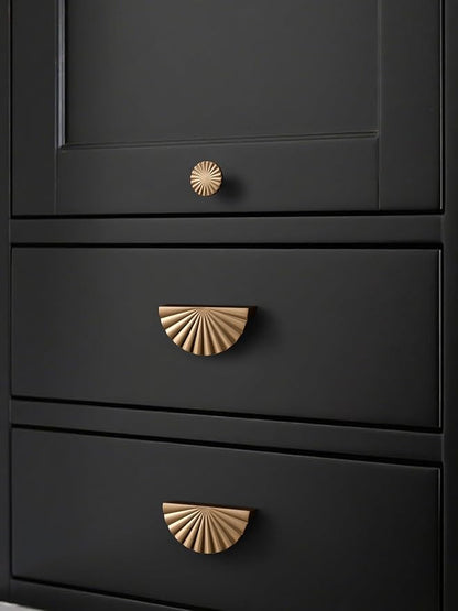 2 Pack Champagne Bronze Cabinet Pulls 3" Hole Center Cup Flat Drawer Pulls Kitchen Cupboard Bathroom Dresser Cabinet Hardware Handles Zinc Alloy