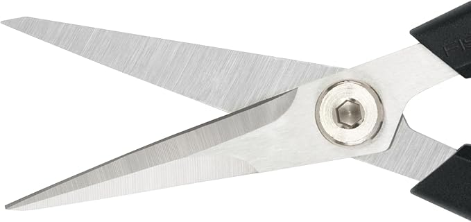 Fiskars Comfort Loop Micro-Tip Pruning Snips - 7" Garden Shears with Sheath and Extra Large SoftGrip Handle - Yard and Garden Tools - Orange/Black-Mewly Pet