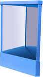 Non-Reversing Mirror, Professional Mirror Non-reversing Precision True Vanity Makeup Mirrors Non-Magnifying Tabletop Mirrors for Accurate Reflections (Blue, L)