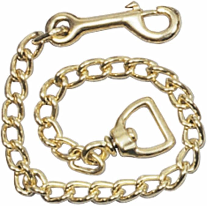Schneiders Heavy Duty Solid Brass Chain for Horses | Convert Ropes & Lunge Lines into Effective Training Aids | Rust-Resistant, Hand-Welded Design-Mewly Pet