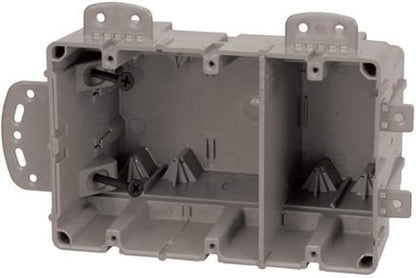Southwire MSBMMT3G 3 Gang Multi Mount Device Box with Depth Adjustable; Heavy Duty 42lb; Gray