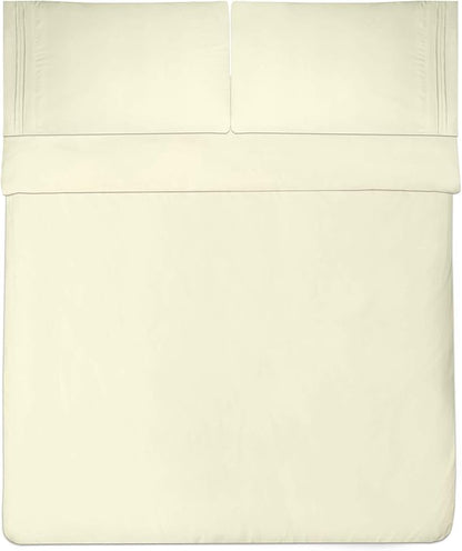 Sweet Home Collection 1800 Thread Count Sheet Set – Soft Egyptian Quality Brushed Microfiber Sheets – Luxury Bedding Set with Flat Sheet, Fitted Sheet, 2 Pillow Cases (Pack of 12)