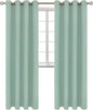 BGment Blackout Curtains - Grommet Thermal Insulated Room Darkening Bedroom and Living Room Curtains, Set of 2 Panels (52 x 95 Inch, Frosty Green)
