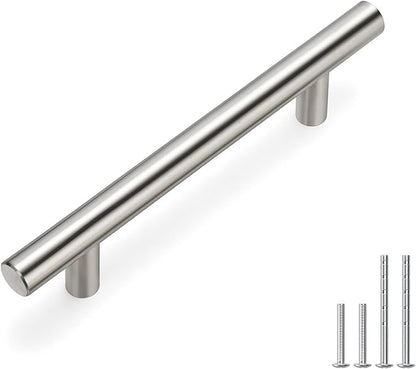 homdiy Kitchen Cabinet Pulls Cabinet Hardware -HD201BSS 1Pack 3-1/2in(90mm) Hole Centers Bathroom Cabinet Handles