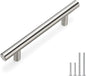 homdiy Kitchen Cabinet Pulls Cabinet Hardware -HD201BSS 1Pack 3-1/2in(90mm) Hole Centers Bathroom Cabinet Handles