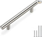 Homdiy 15 Pack 3-1/2 Inch Brushed Nickel Cabinet Pulls - Modern Handles for Drawers and Doors, Stainless Steel Hardware