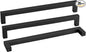 goldenwarm 35 Pack 12-3/5 Inch Black Cabinet Handles Matte Black Drawer Pulls Stainless Steel Cabinets Hardware Square Bar Modern for Kitchen Bathroom Cupboard
