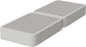 Nutan Inch Sturdy Box Spring for Mattress Support-Durable and Fully Assembled, Natural Wood Twin, White, 8" Foundation